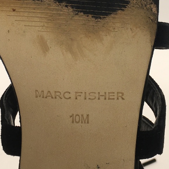 MARC FISHER Suede Gladiator Sandals - Picture 6 of 6